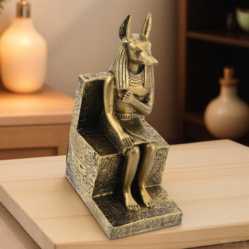 

Egyptian Style Resin Statue Desktop Decoration For Home Office Gift Ancient Themed Mini Ornament Trinkets Statues
