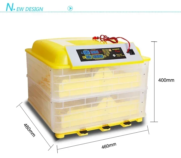 Full Automatic Dual Power Best Price Auto Egg Turn 112 Chicken Eggs Incubator CE Approved 12V&220V