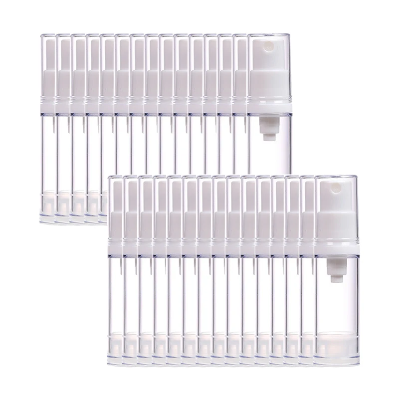 5/10/15ML Empty Plastic Vacuum Lotion Bottles Airless Pump Press Containers Cosmetics Skincare Travel Spray Dispenser - view 6