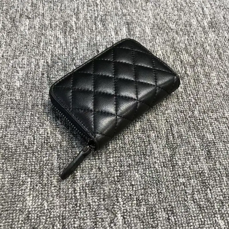 Exquisite ort Genuine Leather Women\'s Coin Purse Inner And Outer eepskin Card Holder Dry Summer Collection 2024