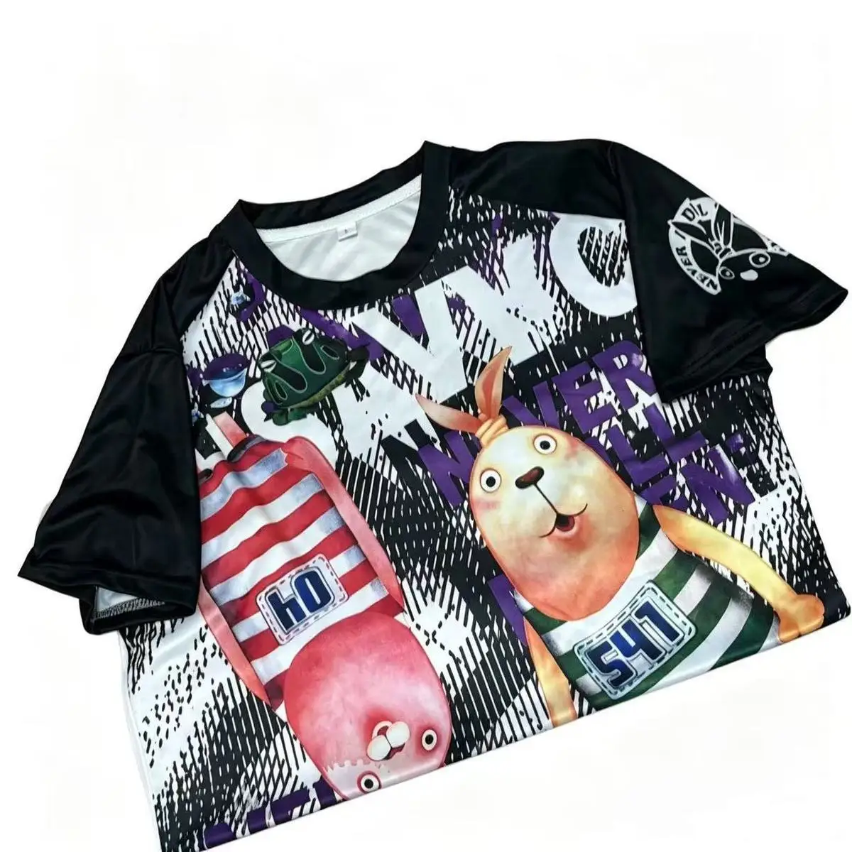 Summer New Escape Rabbit 3D Graphic T Shirts T-shirt Round Neck Goth Trendy New Product Hip Hop Y2k Top Women Clothing