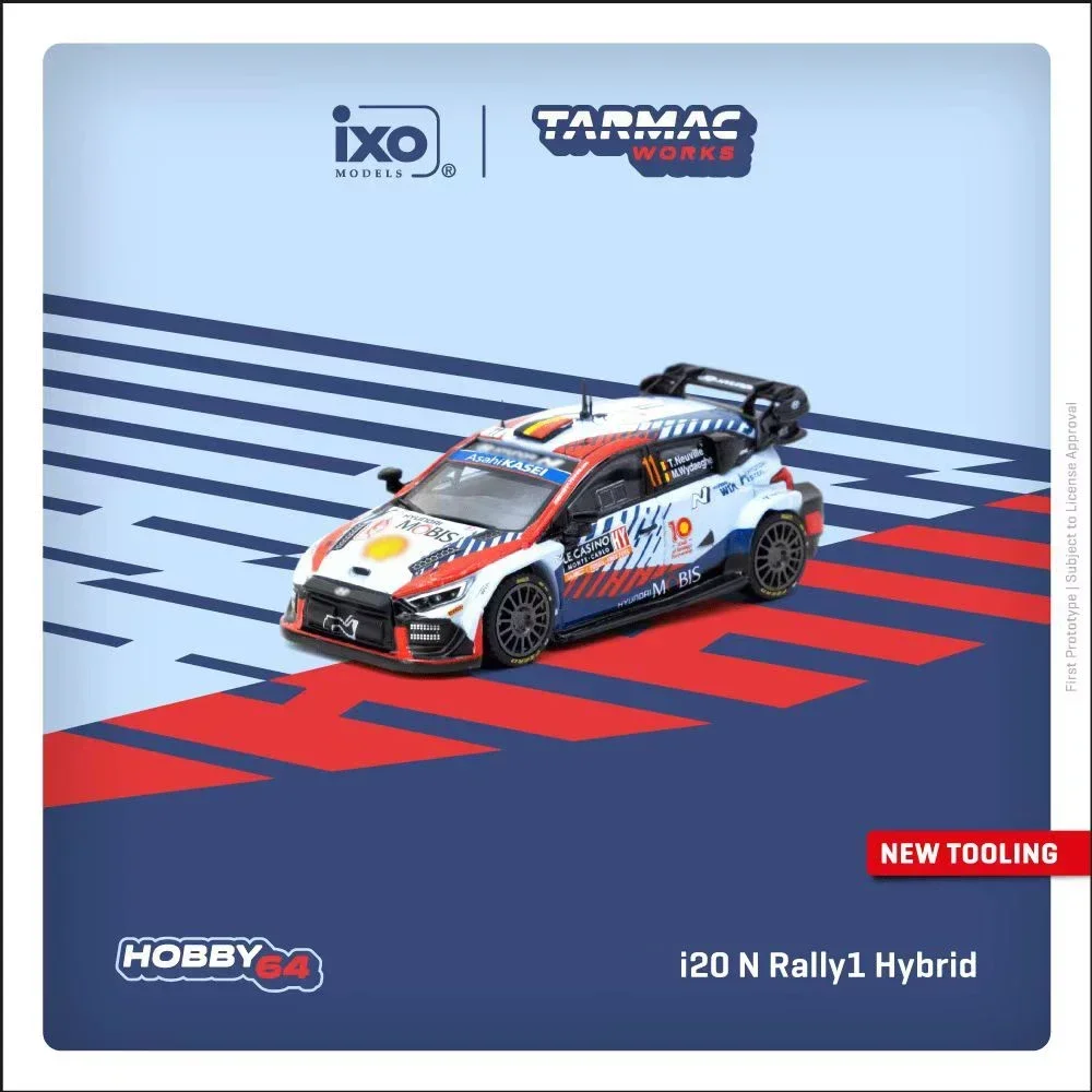 

TW In Stock 1:64 Rally 2024 I20 N Rally1 Hybrid Collection Miniature Toy Diecast Car Model Tarmac Works