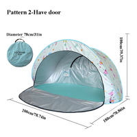Full-automatic Pop Up Beach Tent 3-4 People Fast Driving Simple Sunshade Sunscreen Fishing Park Leisure Outdoor Camping Tentage