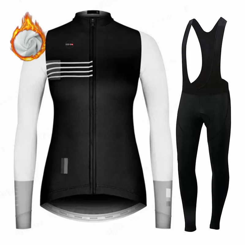 Gobikful Women Winter Bicicleta Set Outdoor Thermal Fleece Cycling Clothing Road Bike Shirt MTB Jersey Bicycle Uniform Ciclismo