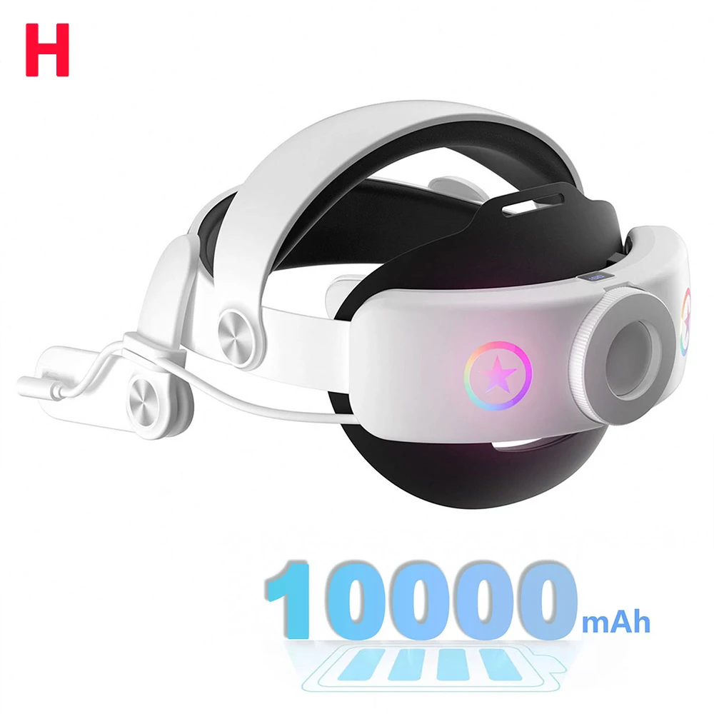 10000 mAh batterij Comfort hoofdband voor Meta Quest 3/3s Vervanging Elite Strap PD18W Opladen Verbeterde speeltijd, draagtas
