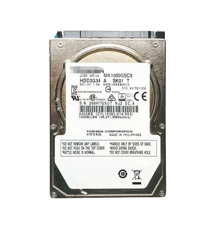 IBLI  HDD hard drive for MK1060GSCX 100GB 4200RPM SATA 1.5Gb/s 8MB Cache 2.5-Inch Hard Drive