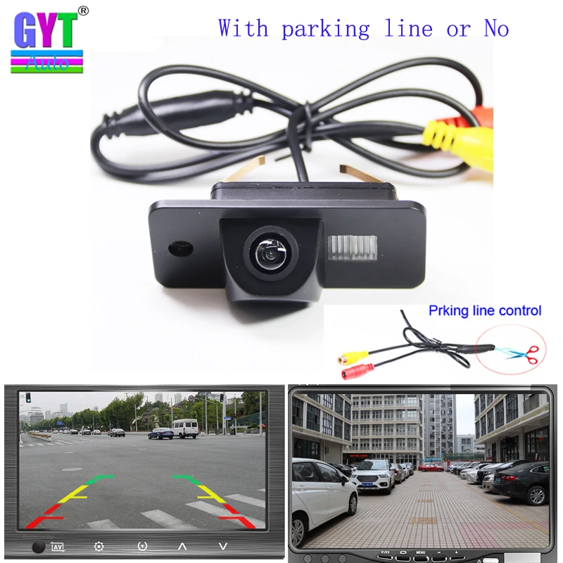 Dynamic Trajectory Tracks car Rear view Backup Parking Camera For Audi R8 Q7 A6 A3 A8L Connect Auto Parking Accessories