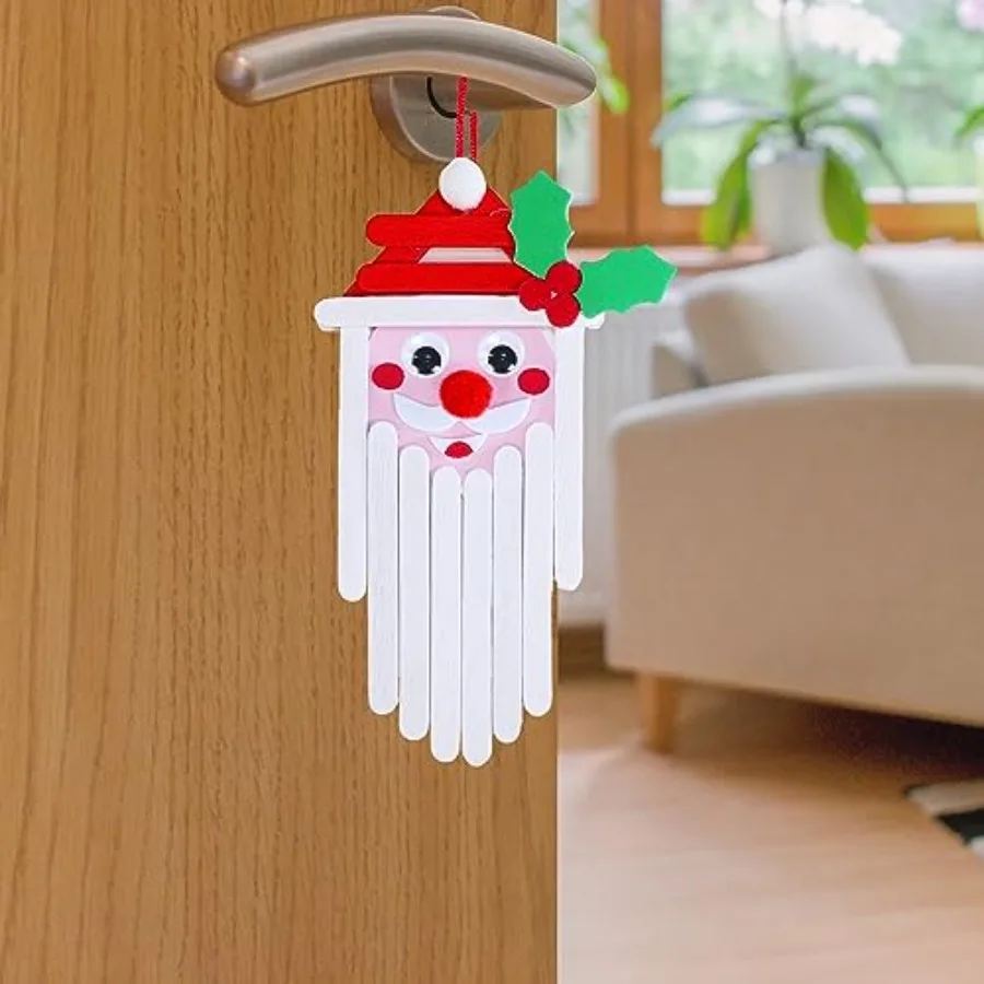 32 مجموعة من مجموعات الحرف اليدوية لعطلة الشتاء DIY عصا المصاصة الحلي ملصقات الرغوة زينة المشاريع الفنية للفصول الدراسية