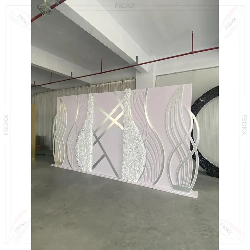 Factory Directly Sale Wedding Acrylic Stage Backdrop Arch Stand Can be Customized Size Pvc Arch Backdrop Stand for Wed Events