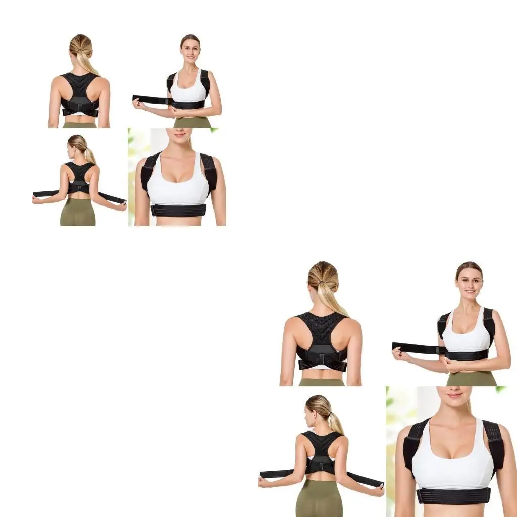 Adjustable Back Support for Back, Shoulder and Neck Comfortable Upper and Back Brace Postures Corrector for Men & Women