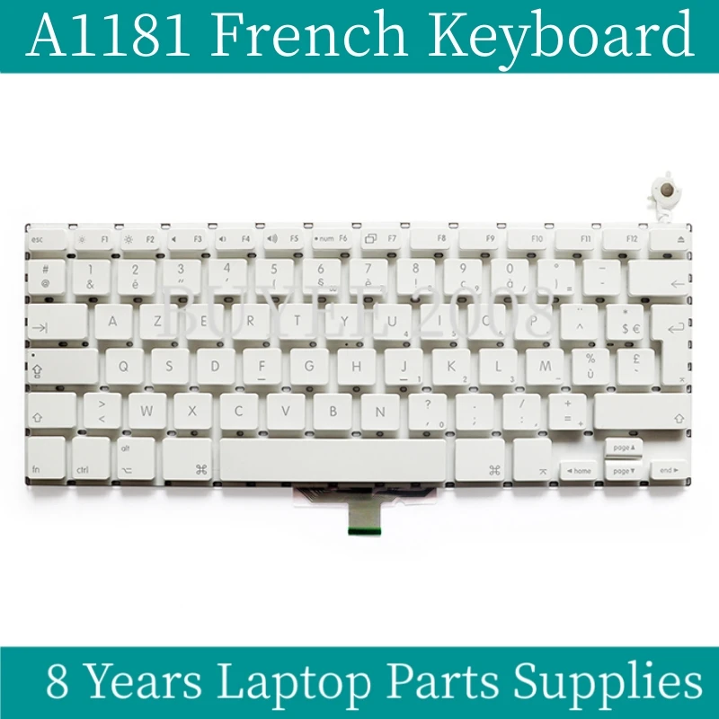 New A1181 White Black A1181 French Keyboard For Macbook Air A1181 A1185 FR Keyboard Replacement