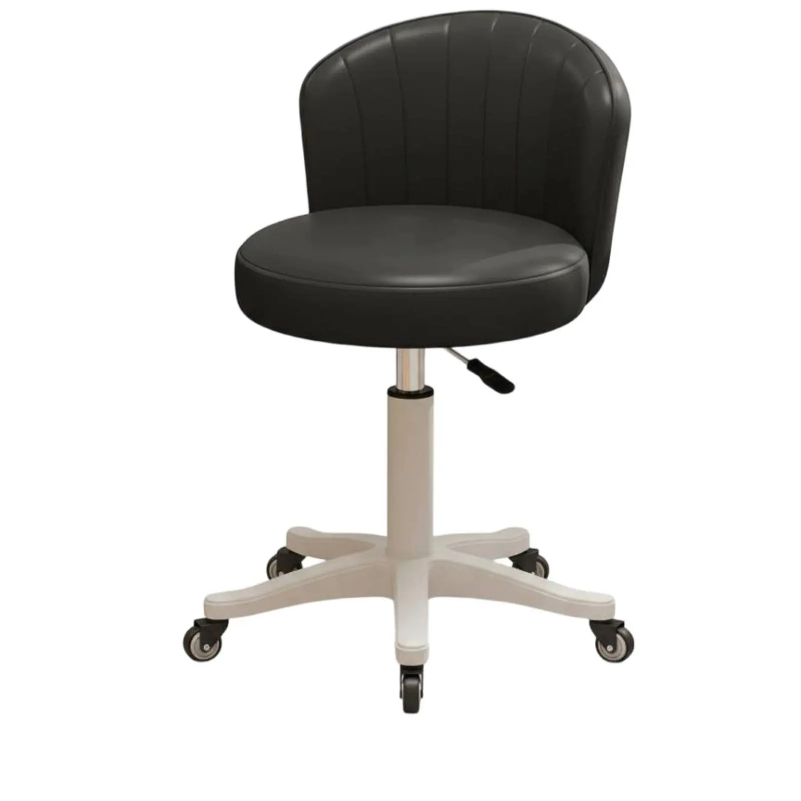 布張り回転椅子高さ調節可能布張り化粧椅子パッド入りシートネイルテクニシャン用ソフトパッド入りシート