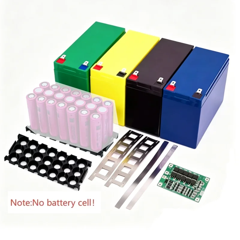 21 Slots 18650 Battery Storage Box Case with 12V 3S7P BMS PC