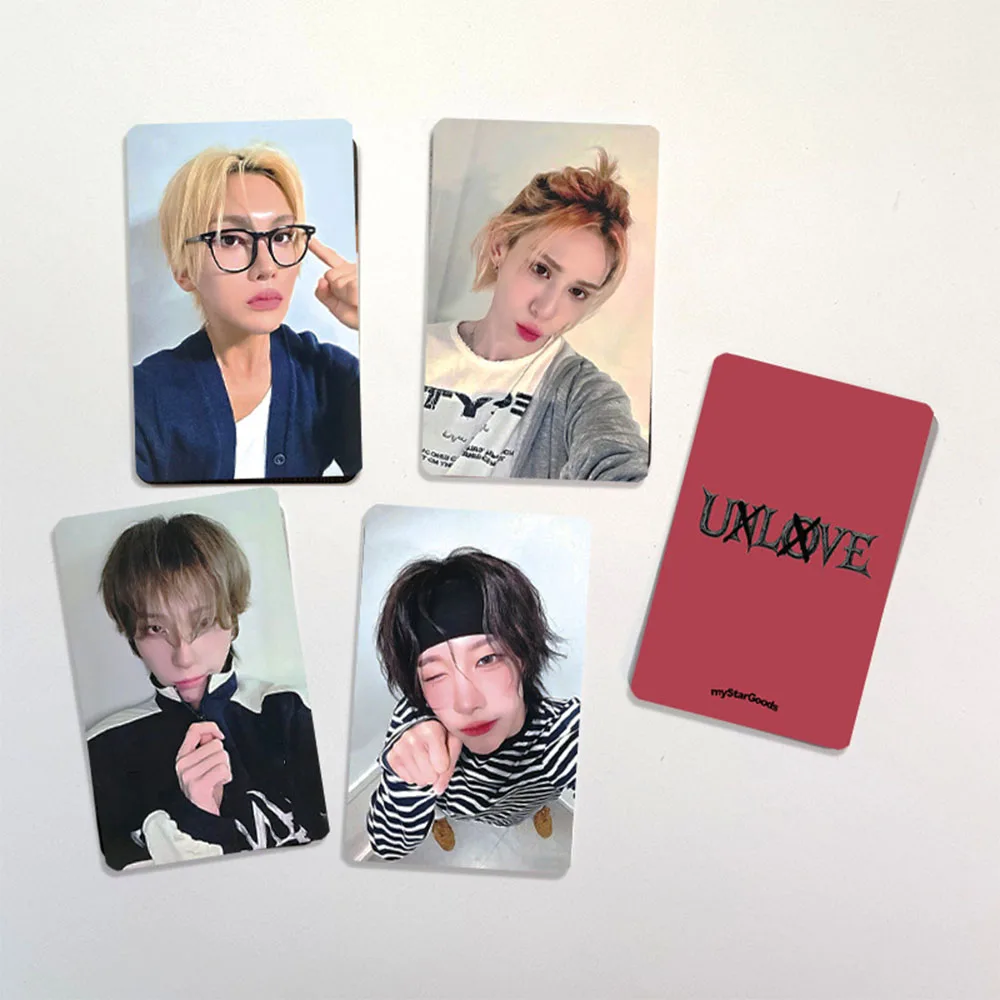 2/4/18 قطعة/المجموعة/المجموعة Kpop XLOV Selfie بطاقات الصور اللامعة Wumuti Rui Hyun Haru الغناء معًا Lucky Ver Lomo بطاقة المشجعين مجموعة أعياد الميلاد