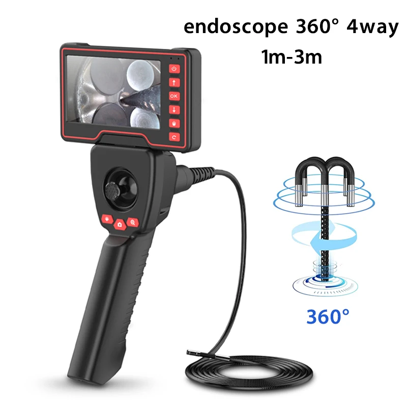 vias 360 camera endoscopica de direcao hd 1080p tela flexivel automovel carro boroscopio inspecao de esgoto novo 39 mm 60 mm 01