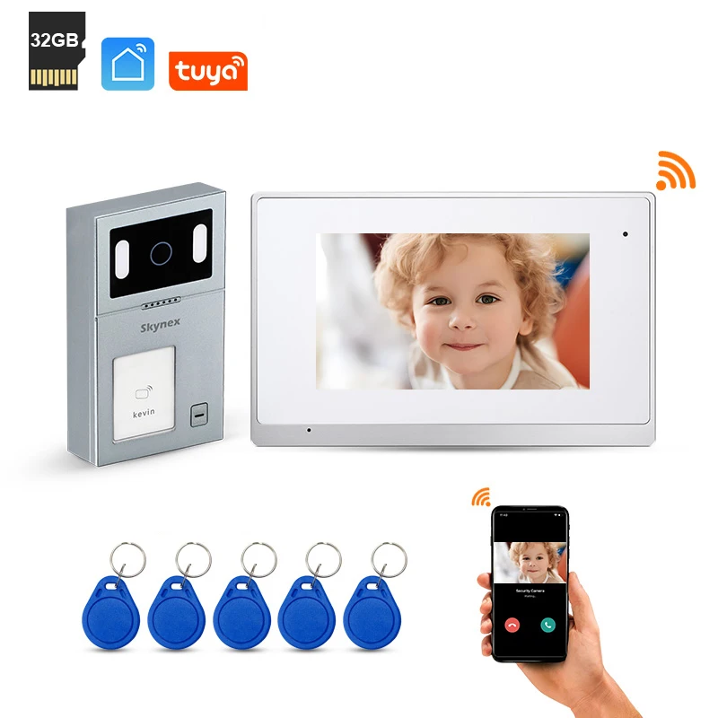 

Spot Product IP54 Video Porteiro Wifi Inteligente Exterior Tuya Intercomunicadores Waterproof Electronic Doorman