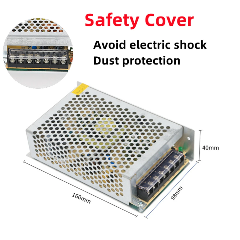 AC 110V-220V Switching Power Supply DC 5V 12V 24V 40W 50W 60W 1.5A 2.5A 4A 5A 8A Adapter for LED Light Strip 3D printer