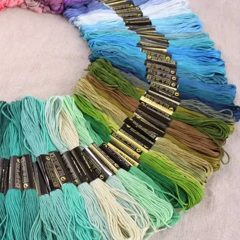 50pcs Friendship bracelet thread Rainbow embroidery thread Cross stitch embroidery thread Cotton bracelet thread Silk thread