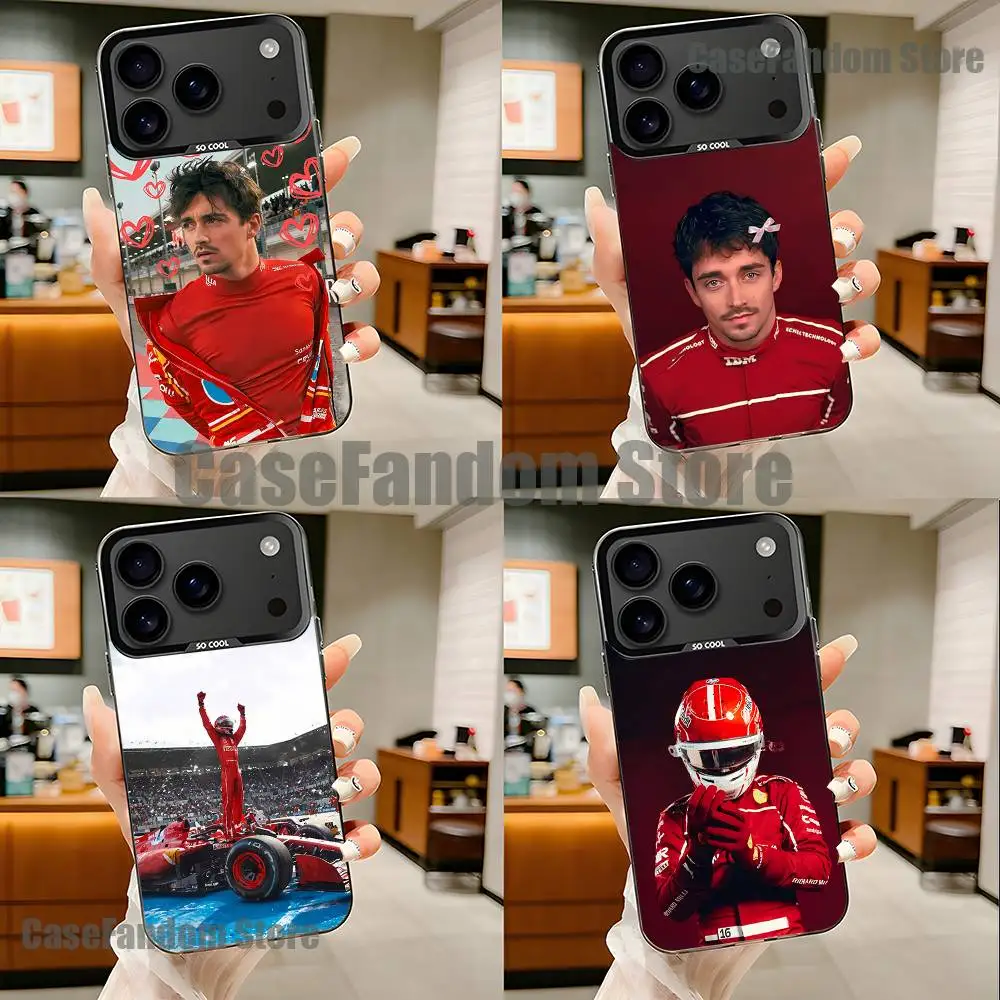 

C- Charles Leclerc 16 For iPhone 17,16,15,14,13,12,11,Pro,MAX Black Candy Matte Cover