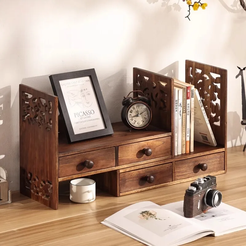 Salon Salon Bookcases Wooden Decoration Display Deskyop Storage Organizer Book Shelf Office Estanteria Space Saving Furniture