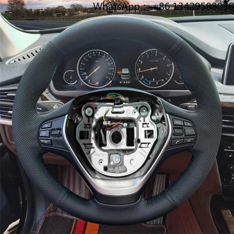 Steering Wheel Cover Wraps Car Accessories Car Steering Wheel Cover Woven Artificial Leather for  F20 F21 F22 F23 F30 F31 F34