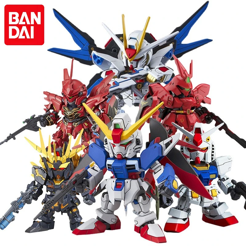 

Bandai Genuine Gundam Model SDEX BB Warrior Ancestor Unicorn Attacks Freedom Destiny Death Q Version Boy's Birthday Gift