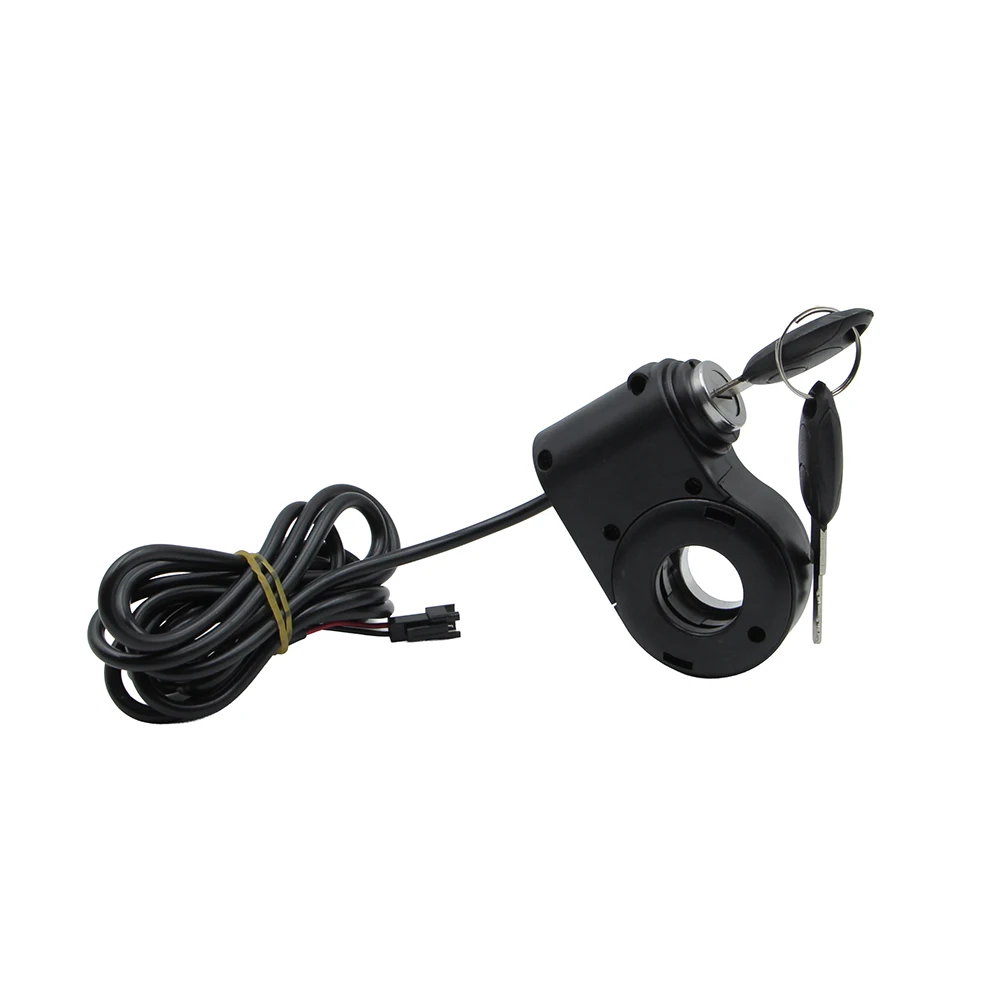 Electric Scooter 2 Wires Ignition Lock Key Switch 12V 24V 36V 48V 60V 72V Start Switch Universal Modified For 22mm Handlebar