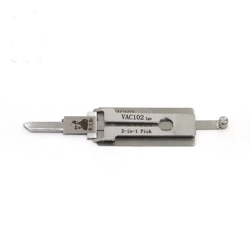 Original Lishi 2-in-1 VAC102 Schlossöffner-Decoder für Zündung und Autotüröffnung für Renault-Modelle mit Flachfräse – Detail 1