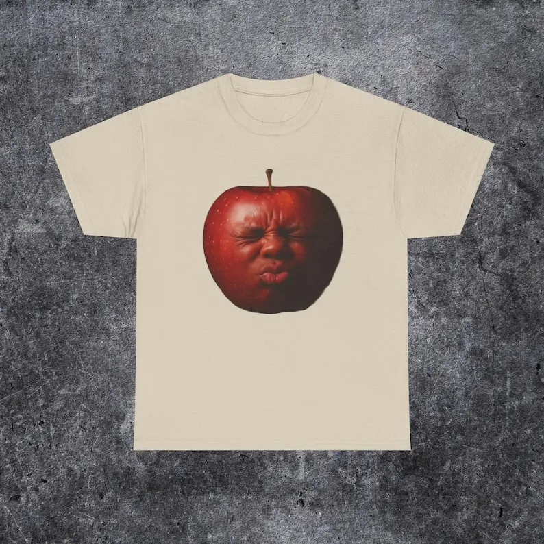 funny ai apple meme Silly brainrot meme shirt Funny birthday fruit party shirtSilly gift for him Silly ai apple meme shirt