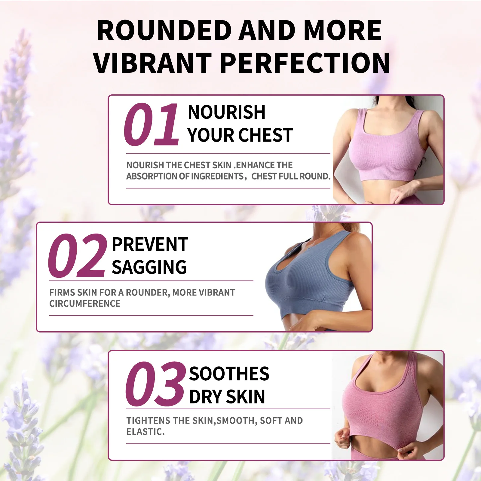 Bust Plump Ampoule Fast Breast Enlargement Serum Lift Up Elasticity Improve Sagging Breast Care Ampoule Chest Massage Essence