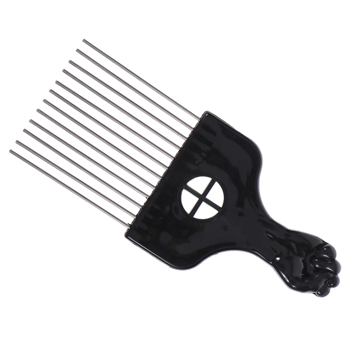 

1Pcs Smooth Wide Tooth Steel Needle Hair Comb Detangling Hairdresser Rake Comb Scalp Stimulating Massage Hair Brush for Adults