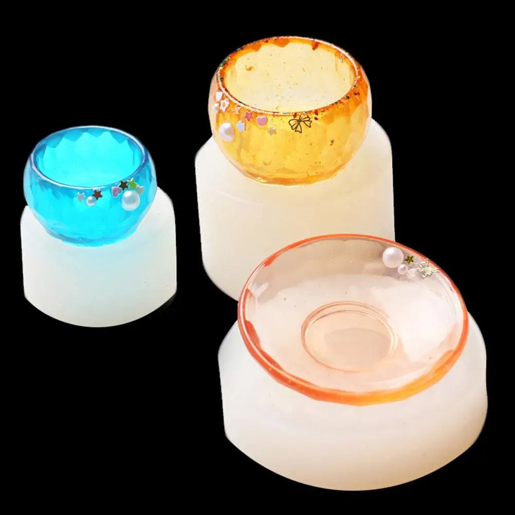 

Crystal Drop Mold Silicone Bowl Making Epoxy Resin Jewelry Accessories DIY Crafts Non Stick Easy Clean Durability Camouflage