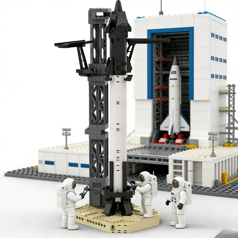 Nuovo 373PCS Bambini Building Blocks Piccola Astronave Mattoni Modello Particella Originale MOC Puzzle di Montaggio Giocattolo Regalo Per Bambini Ornamento