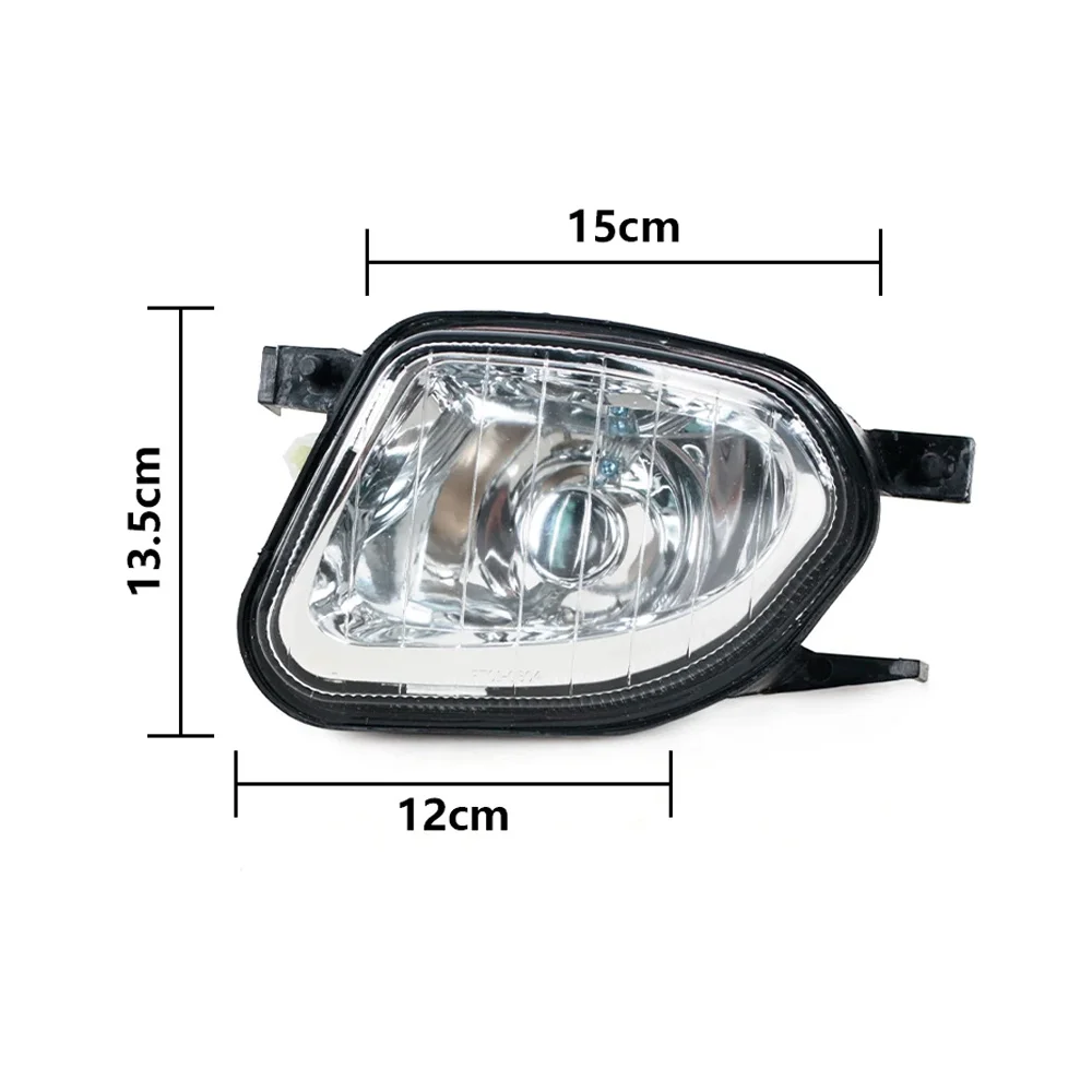 Pair Fog Lamp Assembly No Bulbs For Mercedes-Benz W211 2003-2006 E200 E220 E240 E280 E300 E320 E350 E420 E500 A2118201156