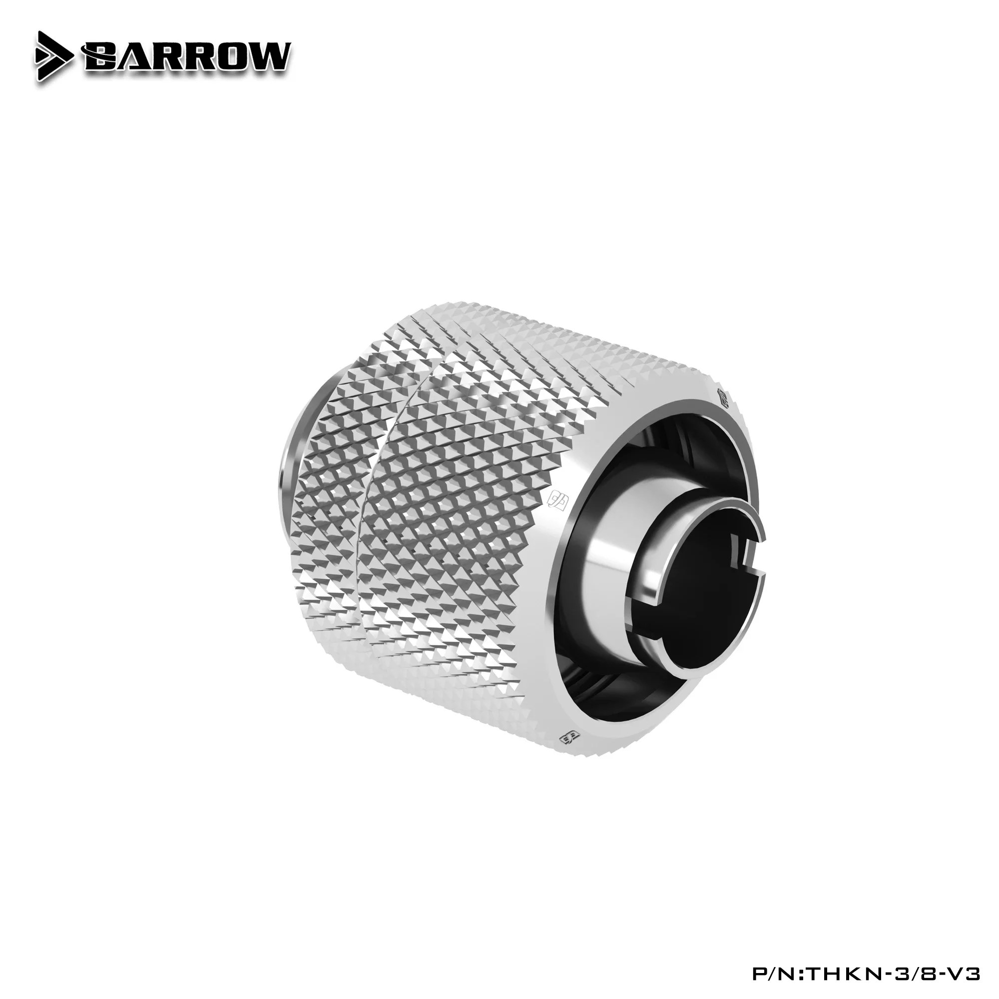 BARROW S-versie, metalen fitting, computerconnector, geschikt voor waterkoelsystemen, verlengstuk, 45-90 graden hoek, kabeladapter.