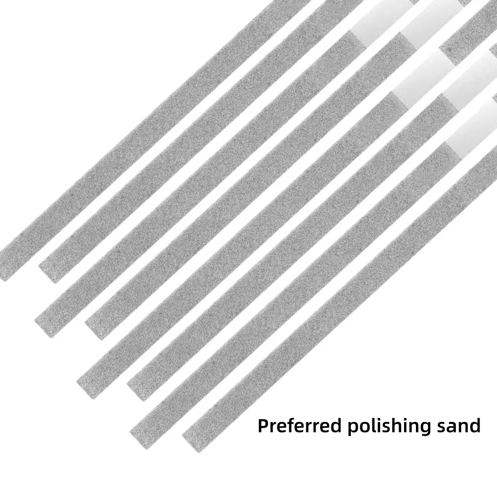 120/60Pcs Dental Metal Polishing Stick Strips Alumina Plated Sanding Surface Single Double Side Dentist Lab Materials