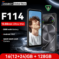 Fossibot F114 16(4+12)GB +128GB Unisoc T615 Ultra-thin Rugged Phone  4G  50MP+8MP+2MP Camera 5000mAh 18W Android 15 Smartphone