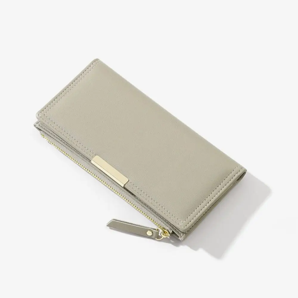 بسيطة الكورية نمط محفظة طويلة رقيقة جدا محفظة أضعاف حقيبة صغيرة حامل بطاقة متعددة الوظائف حافظة للبطاقات السفر #2