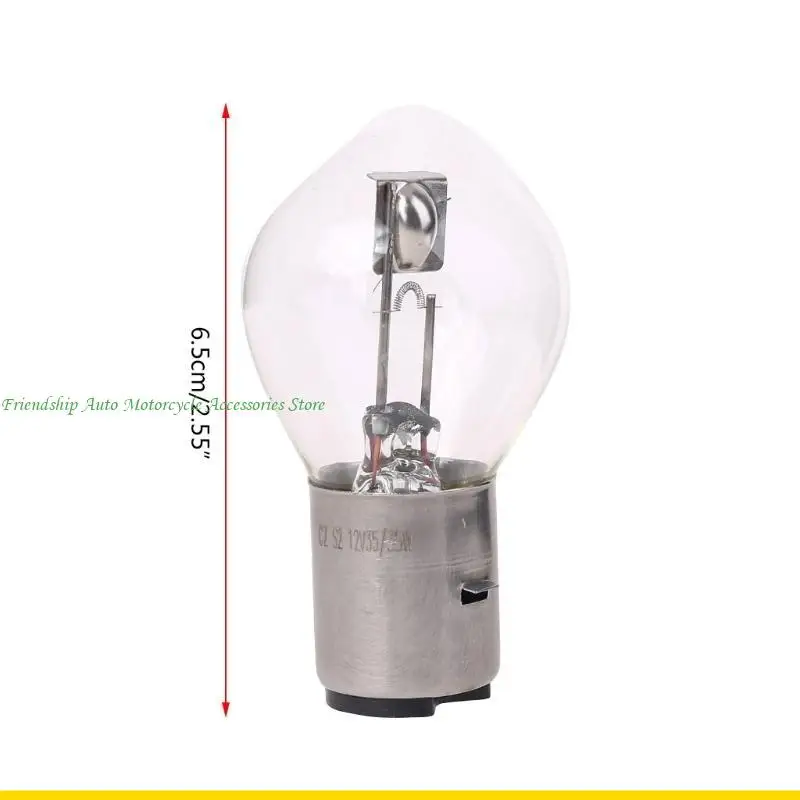 Szch BA20D B35 دراجة نارية ATV Scooter المصباح الأمامي لمبة Super مصباح أبيض #6