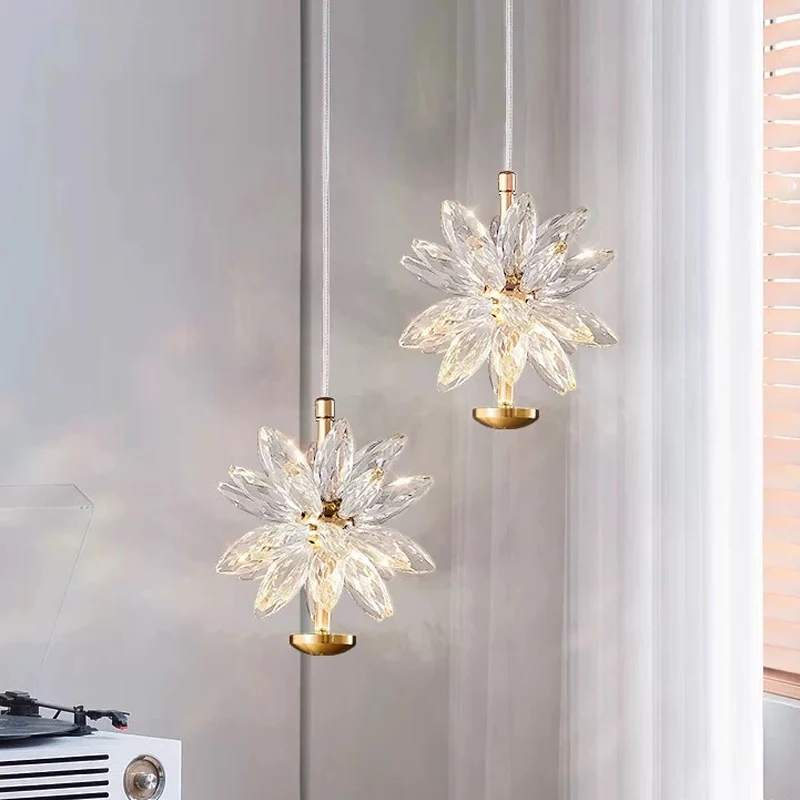 

Роскошный прикроватный светодиодный хрустальный подвесной светильник во французском стиле для прихожей, балкона, входной зоны, а также популярные в интернете хрустальные настенные светильники