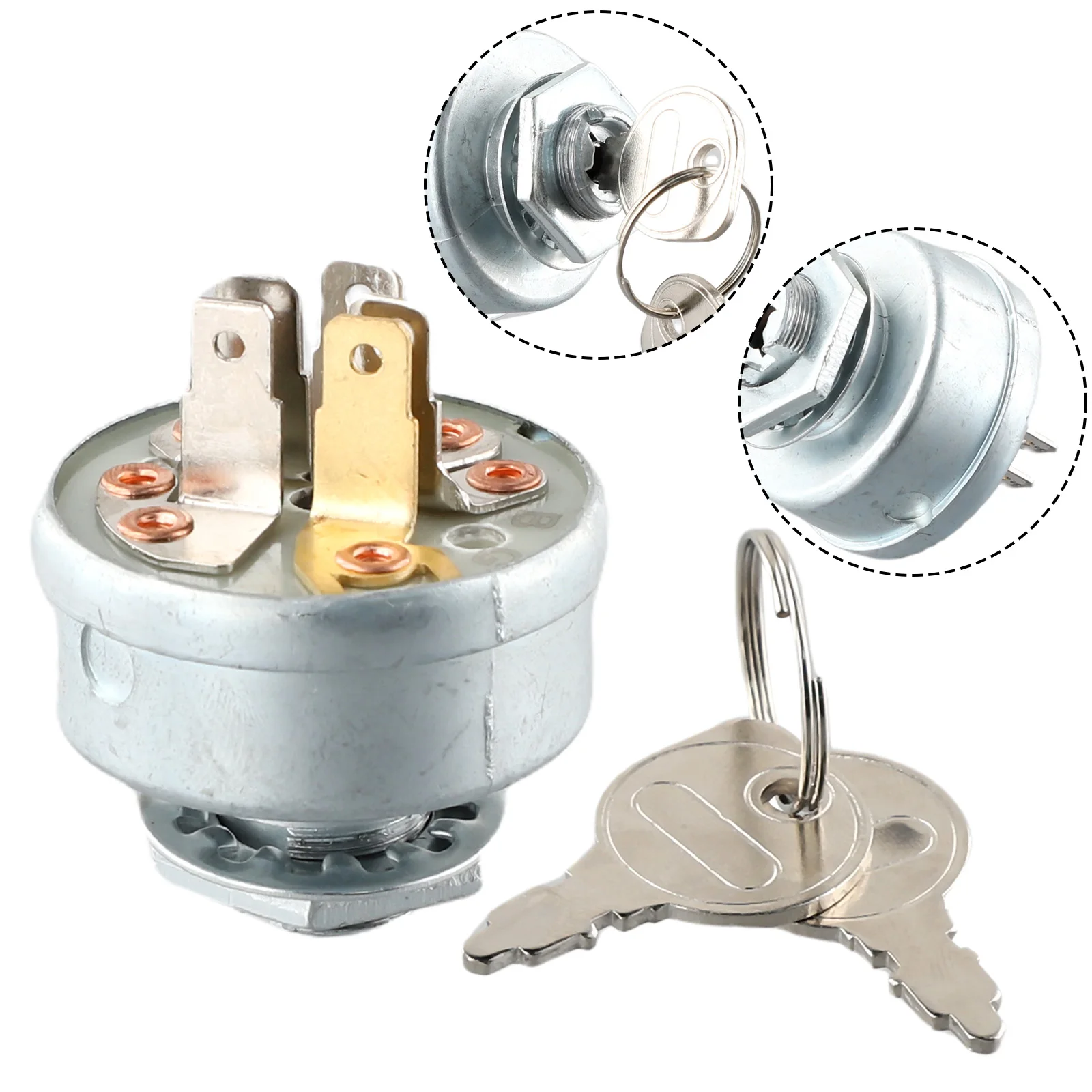 Functional For Ignition Switch and Key Set for 7250267A Ride On Tractor Mower 09454 Essential Replacement Part