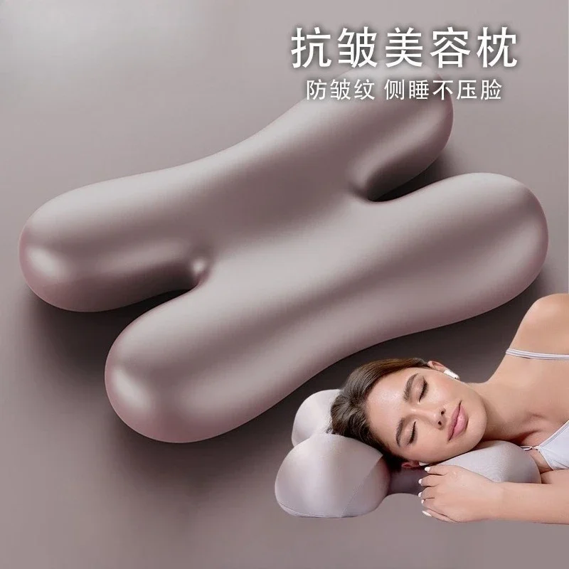 Beauty pillow Memory pillow Side sleep does not press face Side sleep Brush mobile phone does not press eye waist pillow