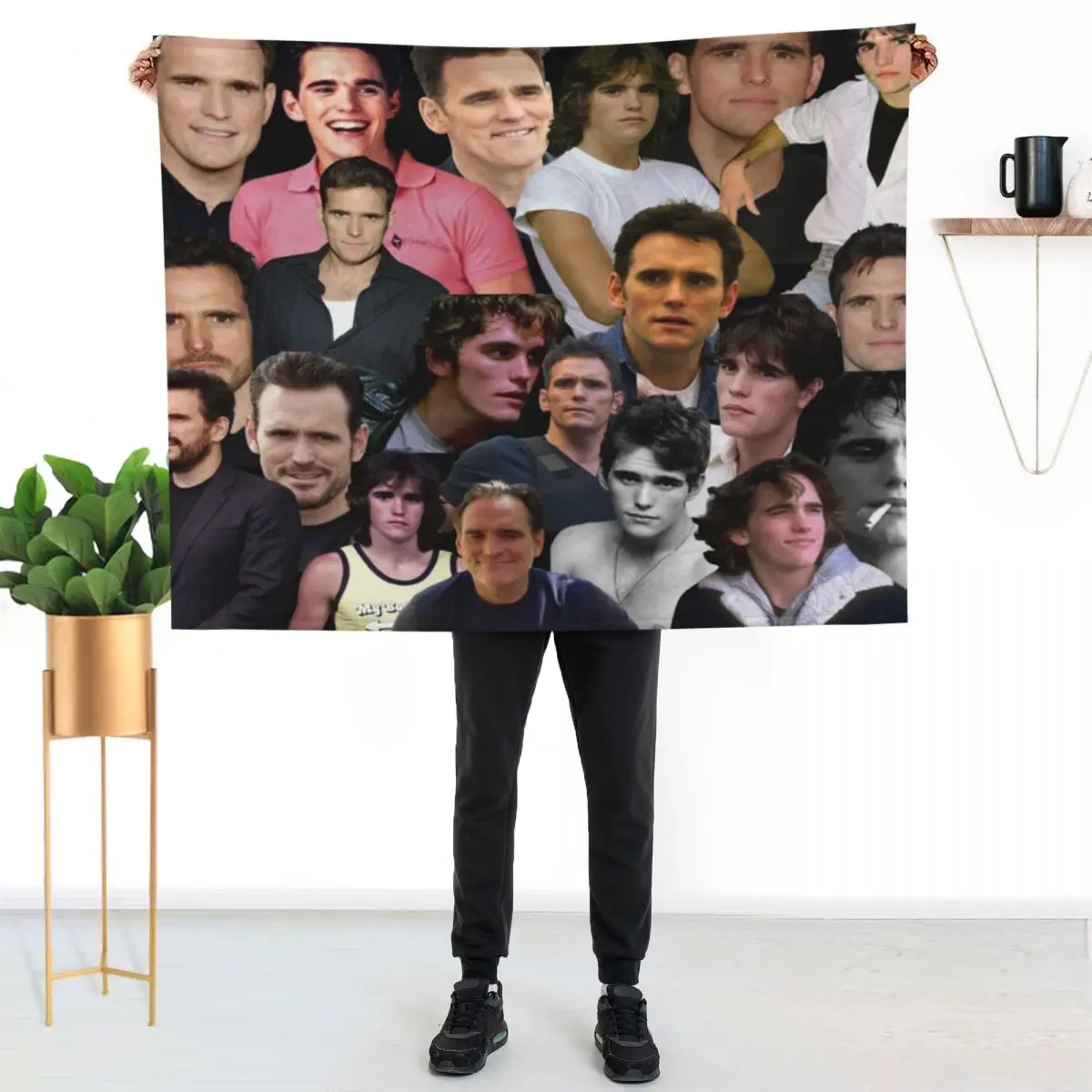 matt dillon collage Throw Blanket Personalized Gift Luxury Designer wednesday Flannels For Decorative Sofa Weighted Blankets
