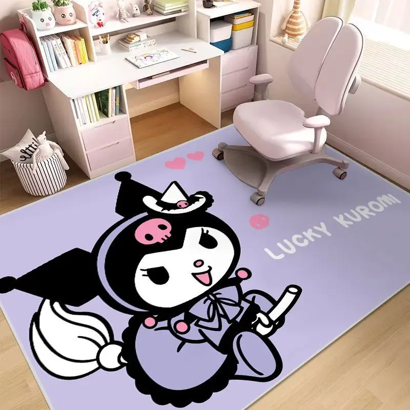 Sanrio Cartoon Kuromi dywan do salonu Cinnamoroll kryty dom kuchnia dywan antypoślizgowy dziewczyna Anime mata podłogowa do sypialni