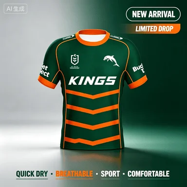 Leisure and Fashion 2026 Outdoor Sports Home Jersey Summer Men's Training Uniform Adult Breathable Soft Sports Rugby Uniform