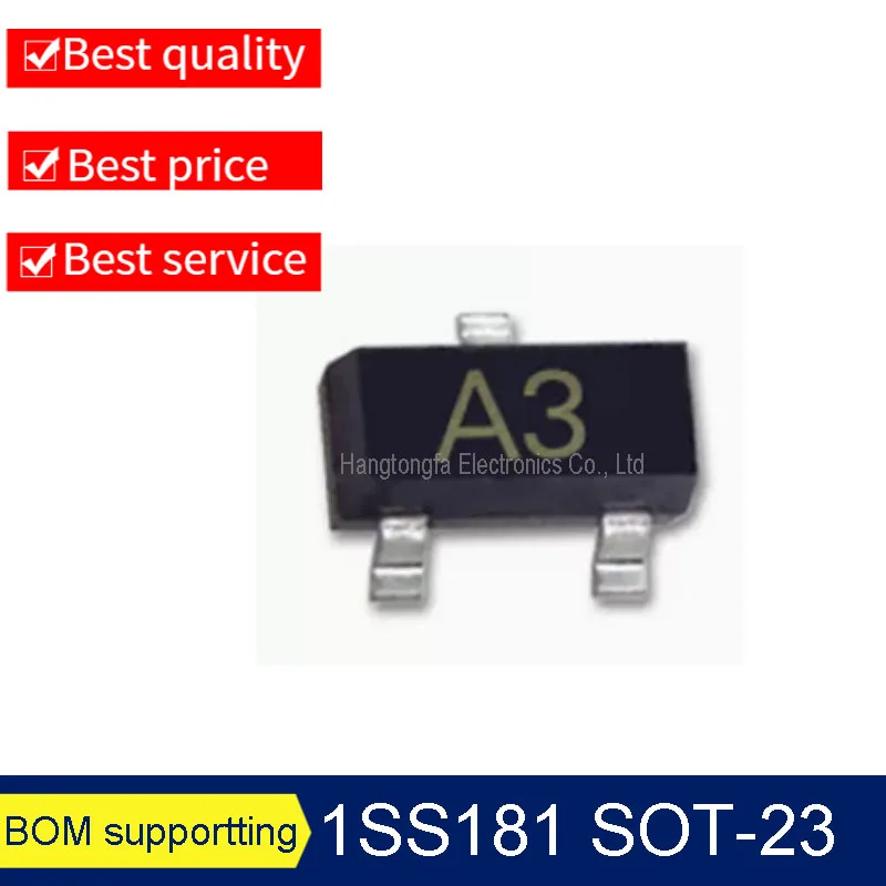 3000Pcs 1SS193 Marking F3 SOT-23 0.3A 85V  SMD Chip Switch Diode