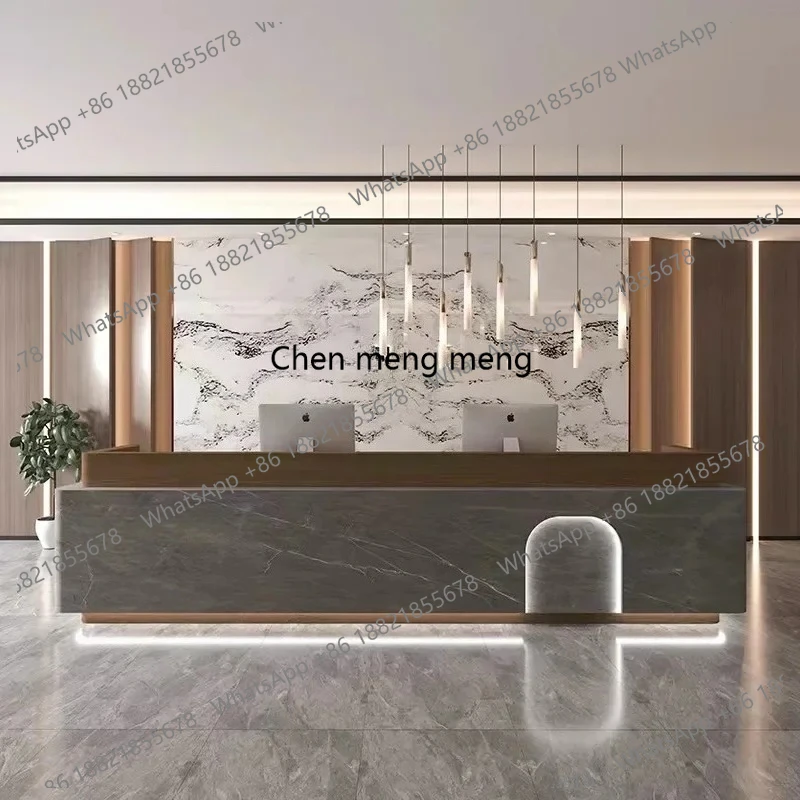 

Organizers Bar Shop Reception Desk Beauty Salon Stand Conference Luxury Reception Desk Minimalist Mostrador Unique Furniture
