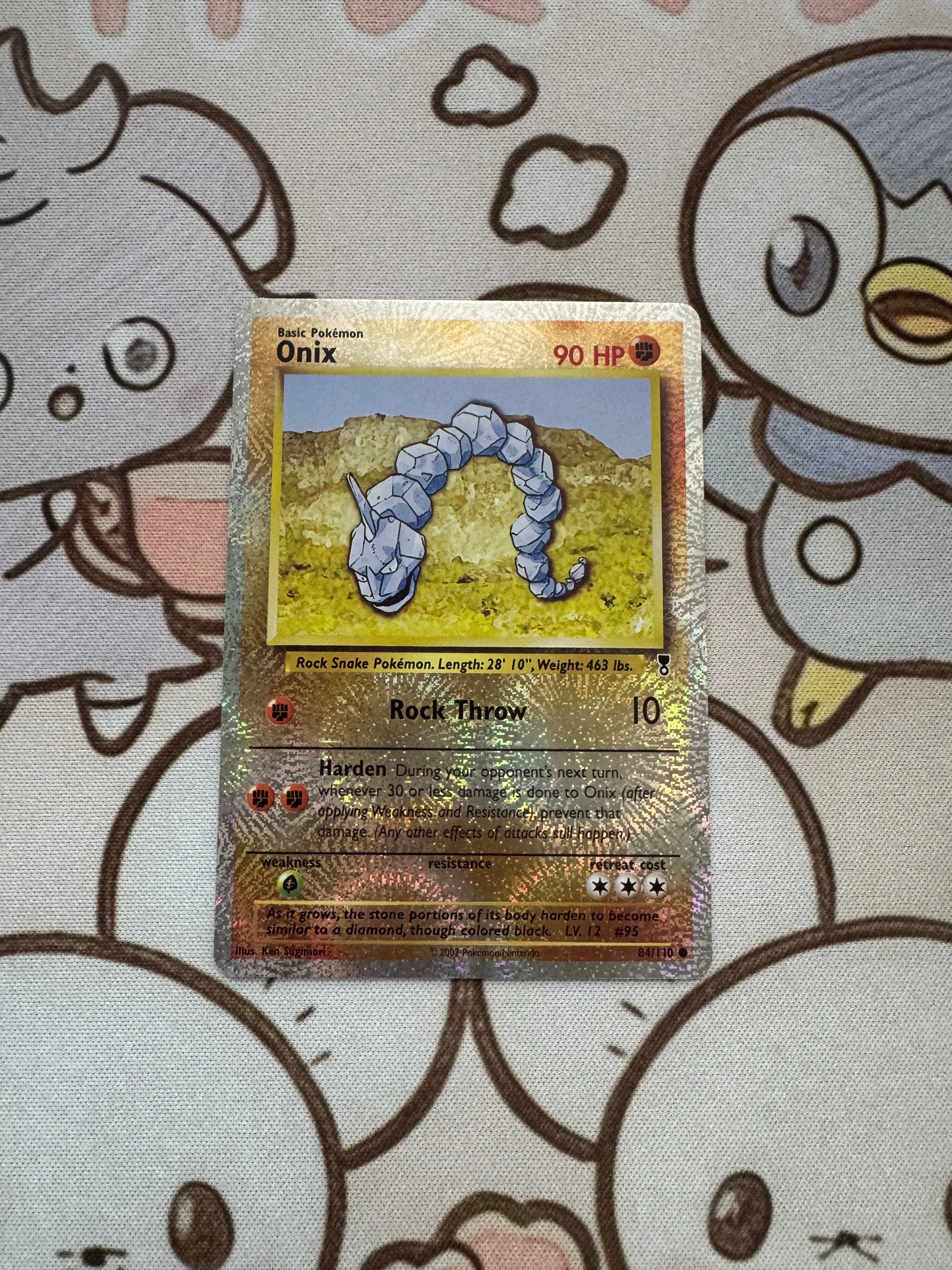 Pokémon - Anime Collectible Card Set: Flashing Super Dream, Big Rock Snake, Iron Shell Caterpillar,  Rampage Salmon, Fire Eevee
