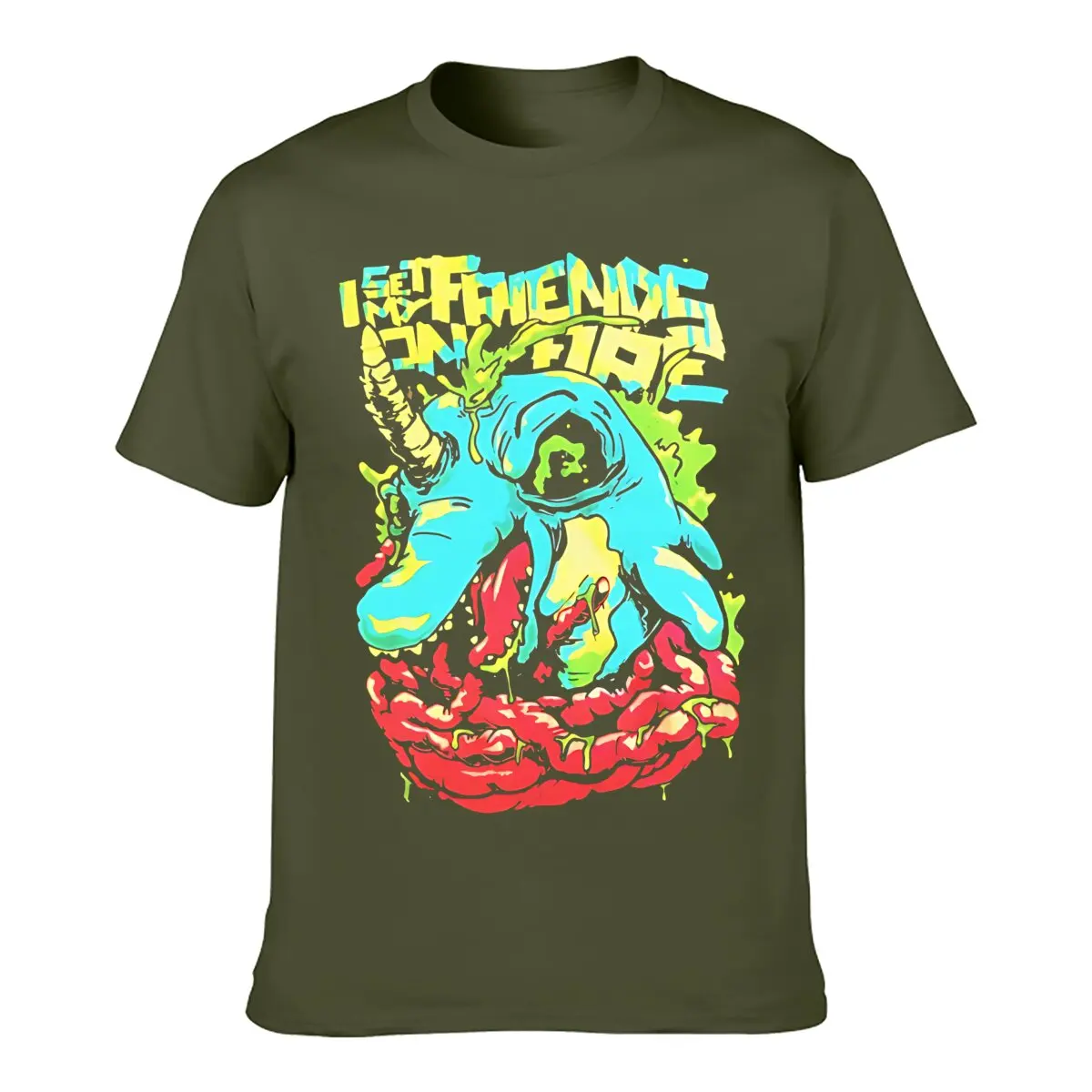 I Set My Friends on Fire Toxic Narwhal Post-Hardcore Band T-Shirt