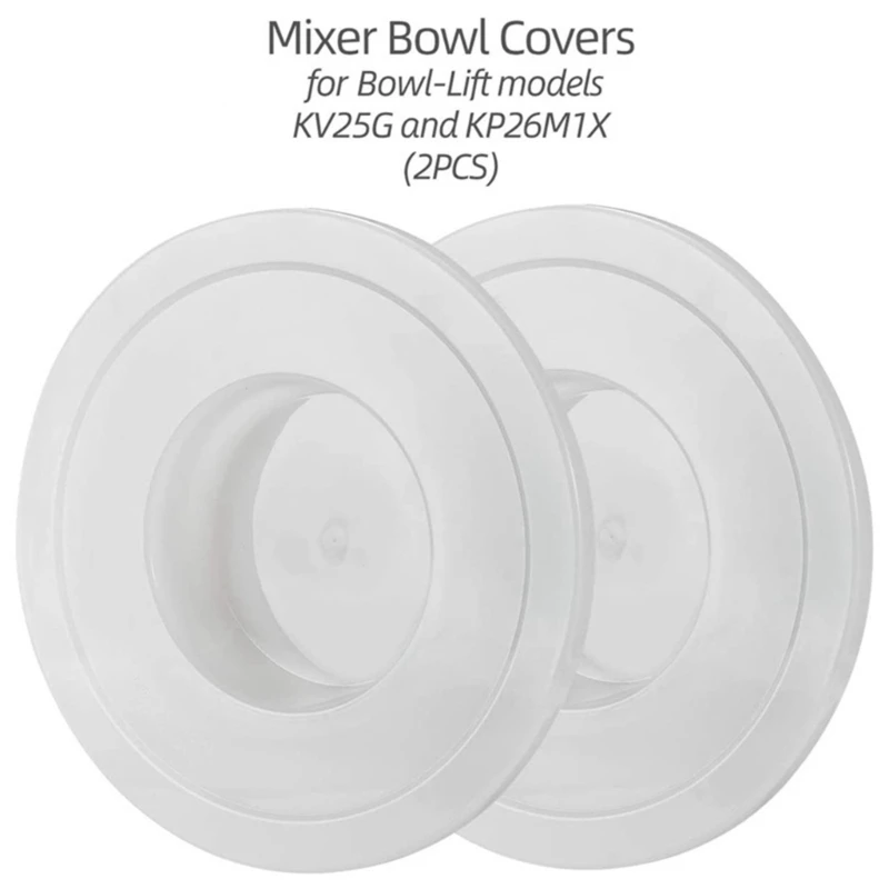 2Pack Mixers Bowl Covers for KitchenAid KSM75 KSM95 KSM150PS KSM152PS KSM155GB KT2651X Bowl Fermentation Lid Lift Models